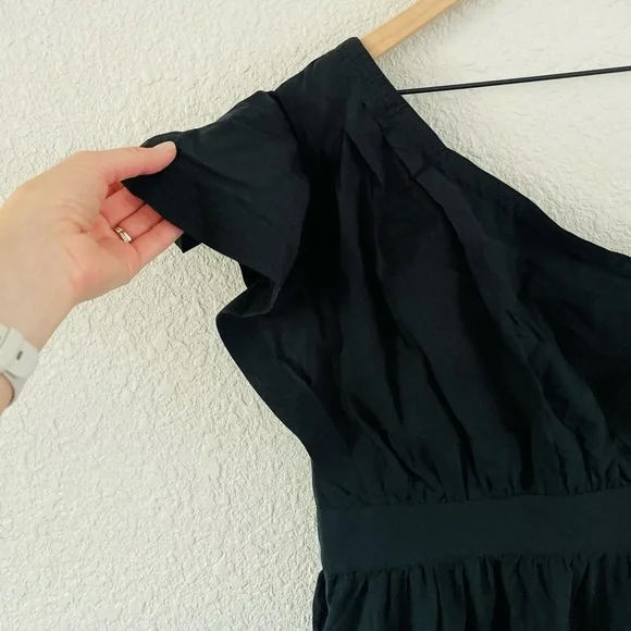 Madewell Ruffle One-Shoulder Midi Dress - Picture 15 of 16